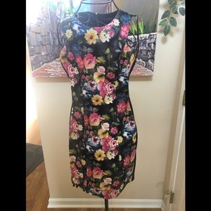 Floral Bodycon Mini Dress Fits xs.